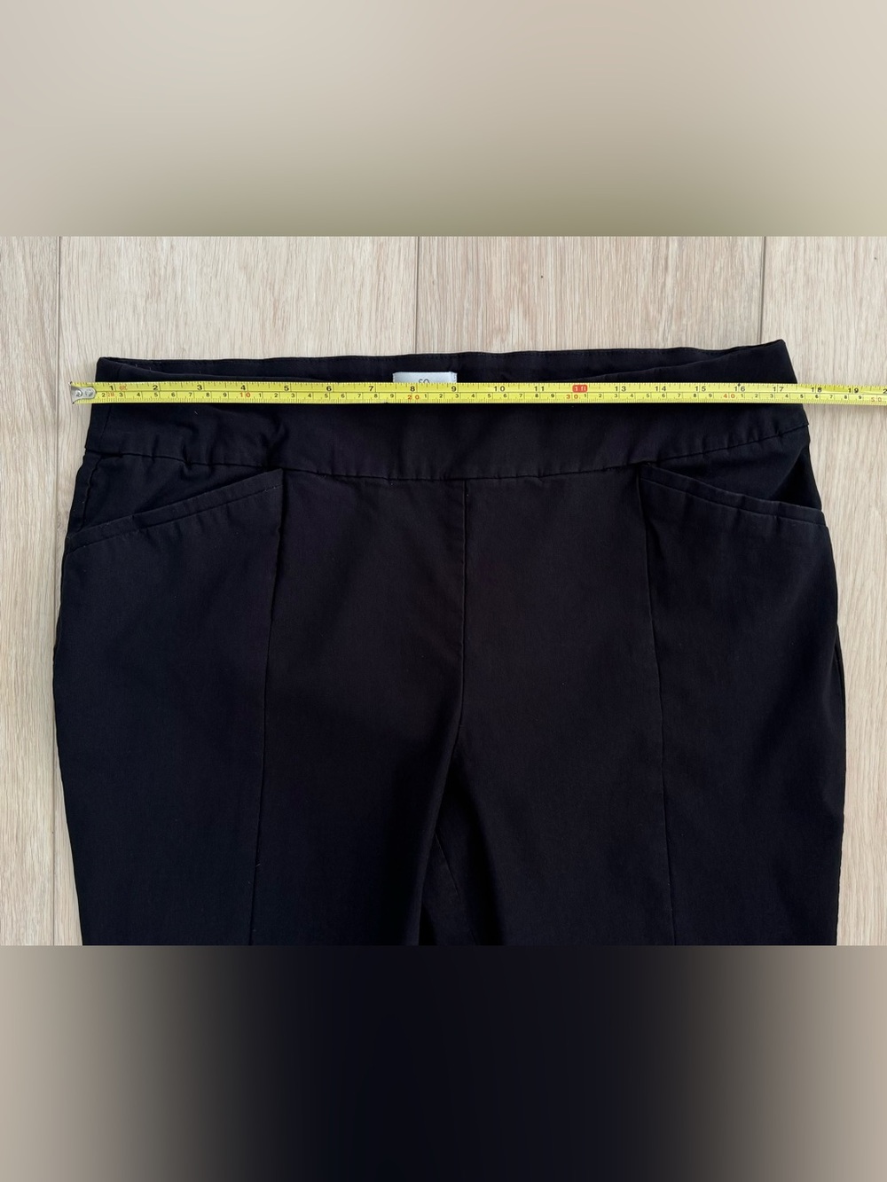 Chico’s So Slimming black womens dress pants size 3 / 16 US flat front stretch - Picture 6 of 14